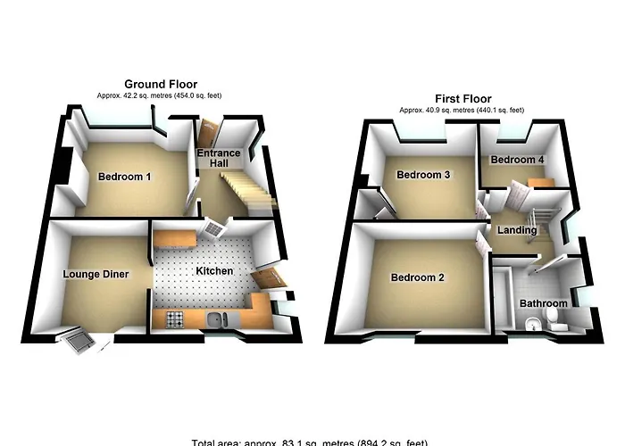 Hhereford - Raven House - 4 Bedroom House Located West Of City, Sleeps 7 - Perfect For Contractors Or A Base For Exploring - Hosted By Rentmyhouse