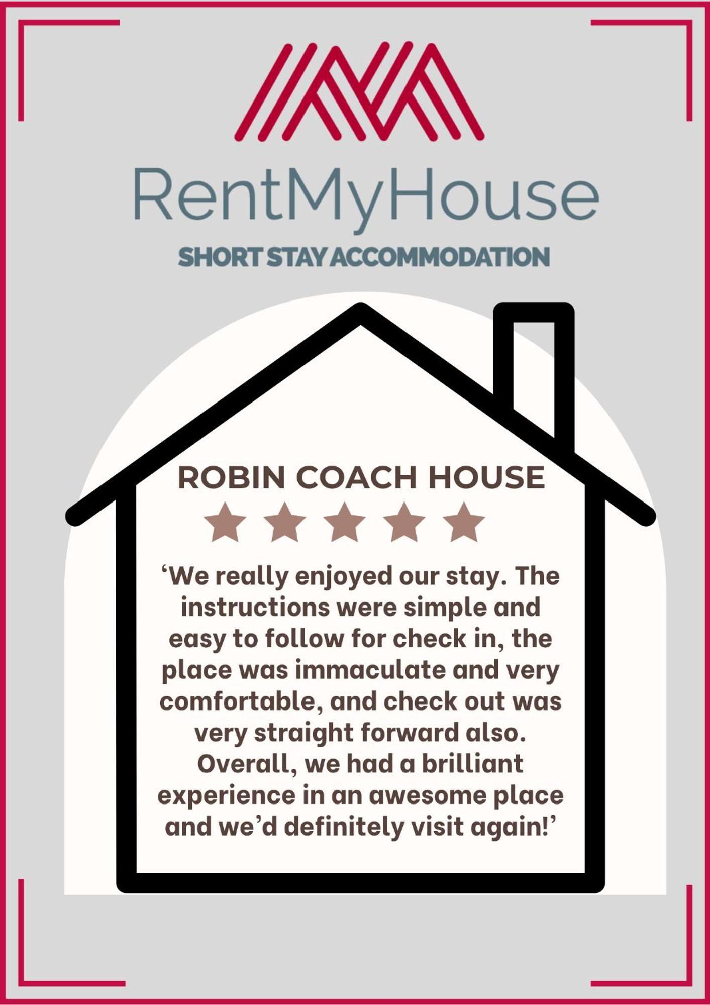 - Robin Coach House - Located On Outskirts In North - Modern 2 Bedroom With Parking - Suitable For Small Family, Couple Or Contractors - Hosted By Rentmyhouse Apartment Hereford