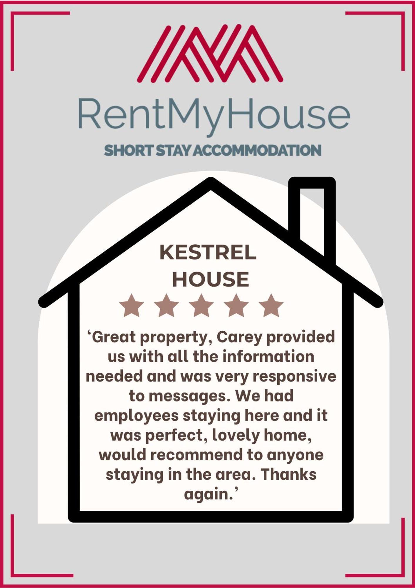 - Kestrel House - 4 Bedroom House Close To With Parking - Sleeps 7 - Suitable For Family Gatherings Or Contractors With Vehicles - Hosted By Rentmyhouse *